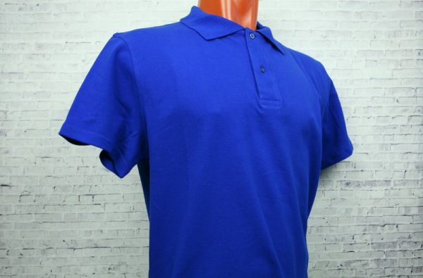 Рубашка поло мужская синий (василек)
